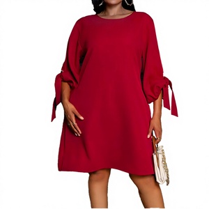 Vestidos de Chifón Sólido para Mujer, Estilo De Maison, Personalizados, para Oficina, Primavera, Elegantes, Dulces, para Fiesta, Tallas 8-20, con Mangas con Volantes - Product Image 4