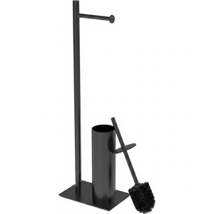 Cleaner Toilet Brush with Holder Stand <b>Shelf</b> and Bathroom Brush Set for Bathroom Cleaning Tools - Product Image 1
