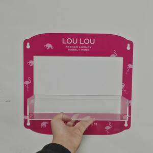 Présentoir de porte refroidisseur avec ventouses en acrylique transparent de 3mm d'épaisseur pour barre chocolatée ou <span class=keywords><strong>étagère</strong></span> de rangement au <span class=keywords><strong>réfrigérateur</strong></span> - Product Image 3