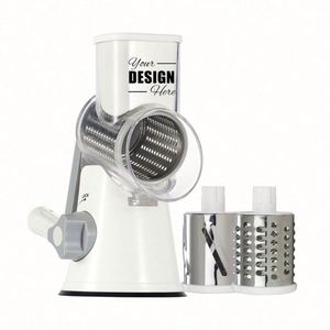 Rallador de Queso Rotatorio Personalizado Cambom - Rallador Manual con Base de Succión, 3 Cuchillas y Cepillo de Limpieza Gratis - Product Image 1