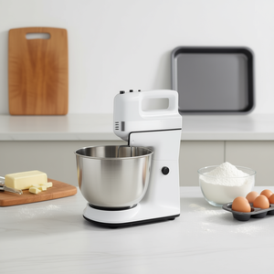 Robot pâtissier 250W 5 vitesses avec bol en acier inoxydable, appareil de cuisine - Product Image 2