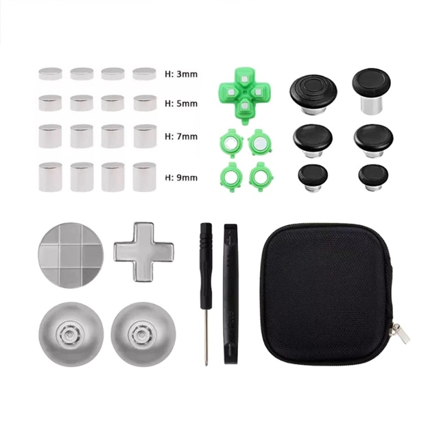 33 in 1 Handle Metal Button Set for PS5 Game Controller Replacement Accessories