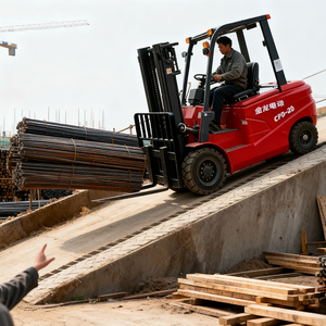 מלגזות חשמליות סיניות איכותיות 1.5 טון 2.5 טון, ארבעה גלגלים, מערכת הידראולית, נהיגה בישיבה, להובלת מטען - Product Image 6