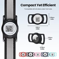 PawView Großhandel Silikon Smart QR Code Haustier Tag Benutzer definierte Hund Luft Tag Geschirr Halsband Halter Personal isierte Haustier Hund ID Tag