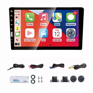 Lecteur multimédia automobile universel TS18 3D 360 avec caméra de recul, écran tactile de navigation, lecteur DVD Android pour unité principale 9/10 pouces - Product Image 1