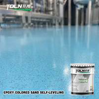 Pelapis Lantai Epoxy Berwarna Dua Komponen Berkualitas Tinggi, Resin Lantai Self Leveling untuk Garasi dan Ruang Bawah Tanah Hunian