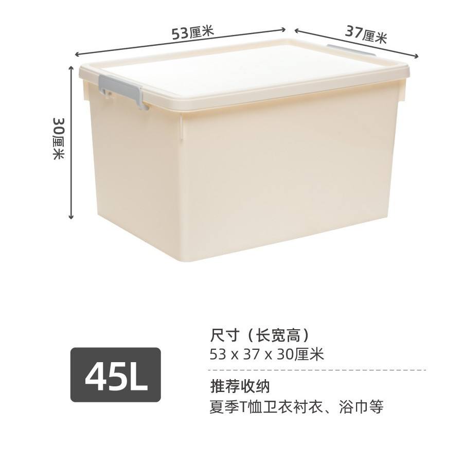 X-6269 Boîte de rangement 31L Blanc transparent