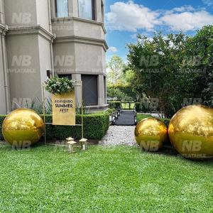 Iridescent Event Decoration PVC Floating Sphere Mirror <b>Balloon</b> Shinny Inflatable Ball Shiny Balls Inflatables <b>Customized</b> Mirror - Product Image 6