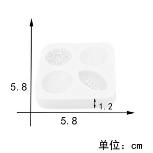 Moule en silicone pour <span class=keywords><strong>pâtisserie</strong></span>, décoration de gâteaux au chocolat, fondant, outils de cuisson, football, basketball, volleyball, biscuits - Product Image 5
