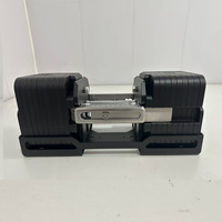 Haltères carrés AOC réglables latéralement, 5 kg par increment, équipement de fitness pour la maison