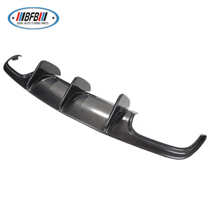 Diffuseur arrière en fibre de carbone noir brillant BFB <span class=keywords><strong>C63</strong></span> <span class=keywords><strong>AMG</strong></span> 2007-2011 W204 <span class=keywords><strong>C63</strong></span> pré-lifting, grandes ailettes, ajustement parfait - Product Image 5