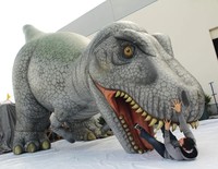 Modèle de dinosaure gonflable géant, imperméable, long, de dessin animé, pour événements publicitaires, promotions, parcs, décorations d'Halloween en extérieur