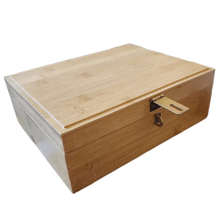 Werks lieferant Anpassbare unfertige Holzkiste Bambus box Aufbewahrung sbox