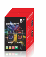 Nuevo Altavoz Inalámbrico de 6.5 Pulgadas con Bocina, RGB LED, 50W, 4500mAh, Gran Potencia, Subwoofer, Uso en Exteriores, Control Remoto Portátil