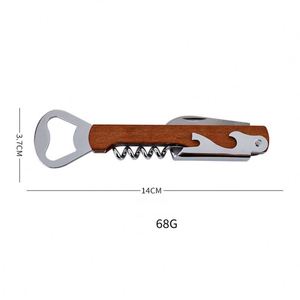 Sy56 Custom Logo Bottle Wood and Plastic Multi-Functional Wine Opener <b>Creative</b> Seahorse Knife With <b>Gift</b> Box - Product Image 4