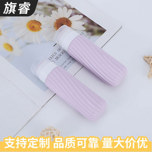 Silicone Travel Bottles Cylinder Screw Cap With Cover For Shampoo Cosmetic Refill Packaging 10ml - Product Image 2
