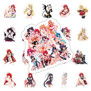 Autocollants Eco-Friendly <span class=keywords><strong>High</strong></span> <span class=keywords><strong>School</strong></span> <span class=keywords><strong>DXD</strong></span> en Gros, 60 Pièces, Vinyle, Fille Anime pour Coque de Téléphone, Décoration de Skateboard - Product Image 2