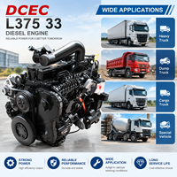 محركات ديزل SCDC Cumins DCEC L375-33 بقوة 375 حصان وسرعة 2200 دورة في الدقيقة، مبردة بالماء، سعة 8.9 لتر، 6 أسطوانات، مع شاحن توربيني للشاحنات والسيارات