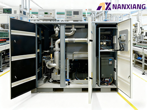 Meilleur compresseur à vis commercial 100% sans huile, sec, 45kw 55kw, 60-120ph, silencieux. À propos de cet article : Les joints d'air à labyrinthe inversé. - Product Image 5