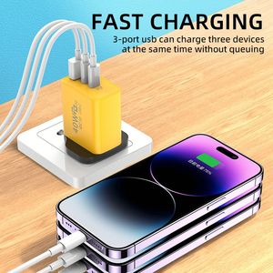Universal QC3.0 USB Wall Power Adapter Cell Phone Quick Charger PD 40W Plug US EU UK Mobile Dual USB-C Port Charger - Product Image 3