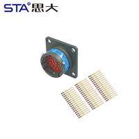 Connecteur circulaire 22 positions MIL-DTL-38999/GJB599 MS27484, prise femelle, connecteur mâle à montage sur panneau, sertissage MS27484T12B35S/P
