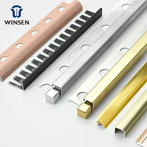 Flooring Accessories Profile Decoration Customized 7-20 Days Arrival Ceramic Protection Aluminum Tile Trim Profile