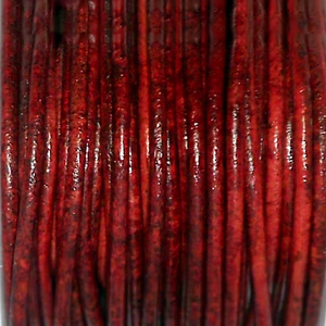 Cordons en cuir ronds vintage pour la fabrication de bijoux DIY et d'artisanat personnalisé - Tailles 1 mm, 3 mm, 5 mm, 8 mm, 10 mm pour bracelets et colliers - Product Image 1