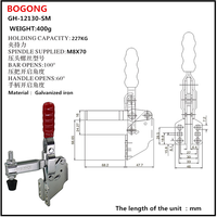 BOGONG GH-12130-SM Outil À Pince à Dégagement Rapide Sauterelle à levier Verticale CH HS 12130SM pince de soudage