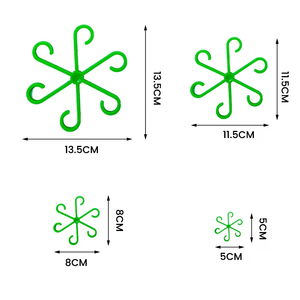 Nuevo producto 2025: Soporte para tallos de plantas, 3 colores, juego de 4 tamaños, accesorios de jardinería botánica de plástico - Product Image 6
