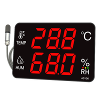 Thermomètre à sonde étanche avec affichage LED de précision industrielle de 14 pouces pour la mesure de la température et de l'humidité