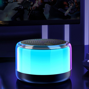 최고 판매자 미니 휴대용 스피커 RGB LED 램프 시끄러운 무선 BT 음악 다채로운 게임 스피커 배터리 나이트 클럽 스피커 - Product Image 1