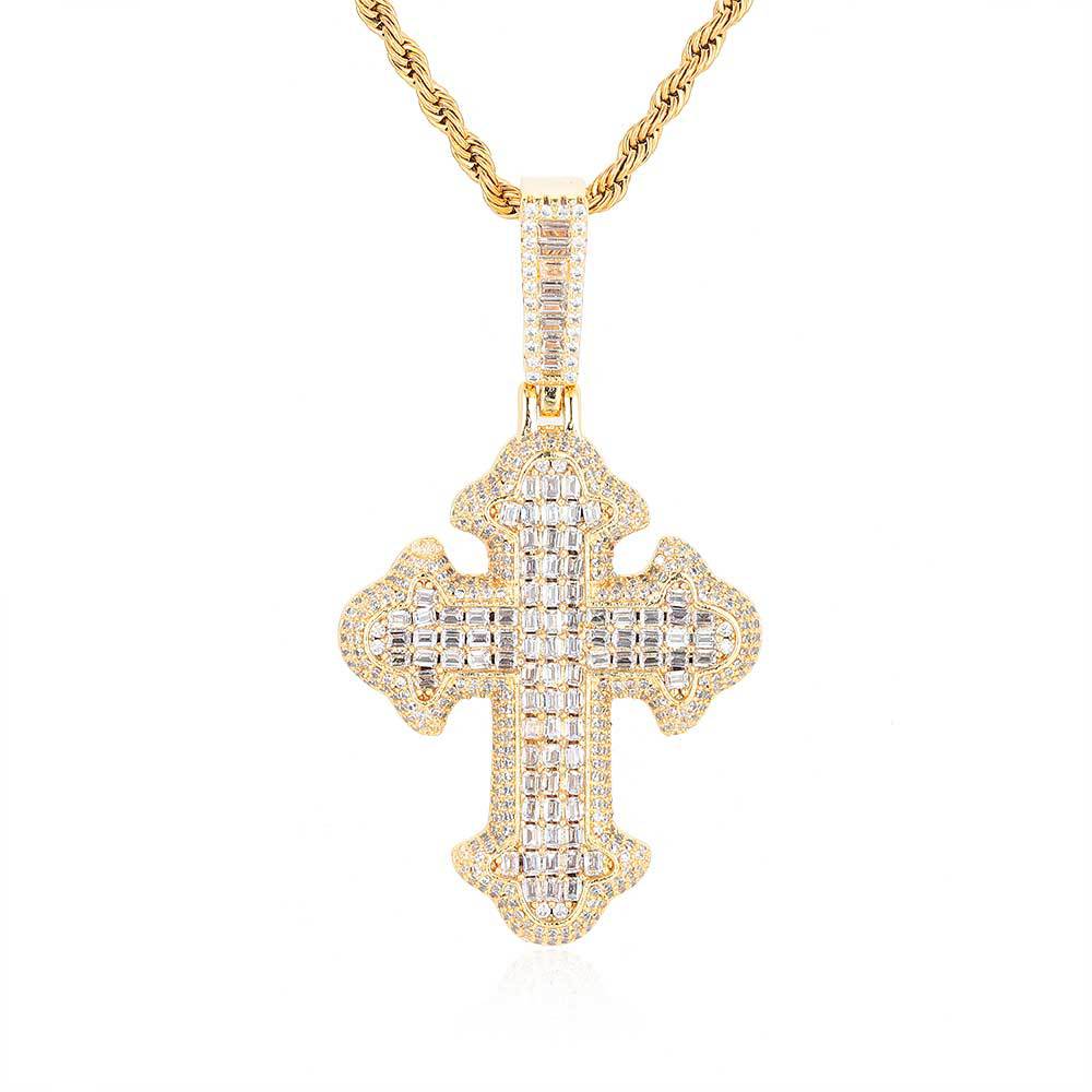 Gold + 24-inch x 3mm twisted chain-Pt081