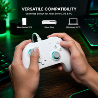 Manette de jeu filaire à effet Hall à large compatibilité avec bouton Turbo