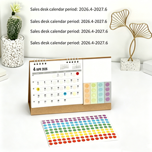 Calendario da Scrivania 2026-2027 con Blocco Note Semplice, Personalizzabile per Aziende, Ornamento da Ufficio - Product Image 3
