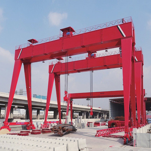Grue portique à double poutre de 100 tonnes certifiée CE, robuste, montée sur rail, électrique, pour la manutention des matériaux - Product Image 2