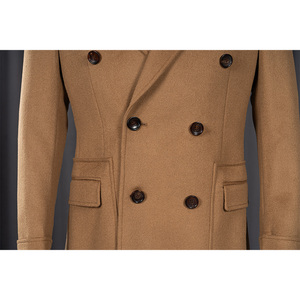 22020501 <span class=keywords><strong>Cappotto</strong></span> Polo Invernale Spesso in Lana, <span class=keywords><strong>Cappotto</strong></span> Formale da <span class=keywords><strong>Uomo</strong></span> di Media Lunghezza in Cachemire da Lavoro, <span class=keywords><strong>Cappotto</strong></span> Polo a Doppio Petto - Product Image 4