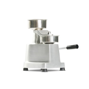 Venta al por mayor de fábrica 304 Manual de acero inoxidable para hacer hamburguesas, prensa para hacer hamburguesas de 100mm de diámetro para restaurantes de hamburguesas - Product Image 1