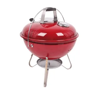 Jumbo Draagbare Houtskoolgrills 14 Inch Outdoor Tafelblad Mini Bbq Grills Voor Weber Stijl