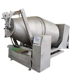 Vacuum meat food tumblers machine with a defrosting system