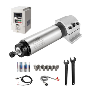 มอเตอร์แกนหมุน CNC ระบายความร้อนด้วยอากาศ ER11 1.5KW 65 มม. พร้อมชุด VFD สำหรับเครื่องแกะสลัก CNC Router ลดราคาพิเศษ - Product Image 1