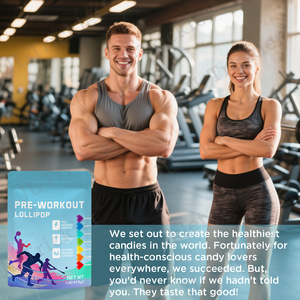 โมโนไฮเดรตพลังงานกัมมี่ครีเอตินอมยิ้มสำหรับการเจริญเติบโตของกล้ามเนื้ออมยิ้มก่อนออกกำลังกายอาหารเสริมครีเอทีน - Product Image 2