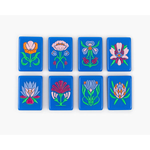 Fichas de Mahjong Americanas Modernas de Lujo, Plegables y Portátiles, Hechas a Medida, de Acrílico Azul Oscuro, para Entretenimiento - Product Image 5