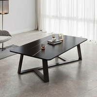 Table basse moderne minimaliste et légère en ardoise de luxe pour petits appartements Table d'appoint de forme irrégulière pour le salon Internet