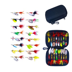 SPB101 Combo 16 pièces/sac, appâts multicolores en métal dur, cuillère, leurre de pêche, kit pour bar, truite, saumon, vente en gros - Product Image 3