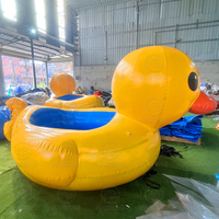 Bateau de canard en caoutchouc géant d'île gonflable flottante de l'eau à vendre