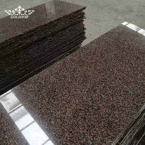 Baldosas de Granito Rojo Pulido Goldtop, Tamaño Regular 30x30cm, para Fachadas de Edificios Interiores y Exteriores, Gran Venta - Product Image 6