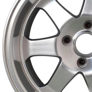 Cerchi in Lega 15x8.0 a <span class=keywords><strong>8</strong></span> Razze 4 Fori PCD100 ET20 CB73.<span class=keywords><strong>1</strong></span> Argento Lavorato per Auto Tuning - Product Image 2