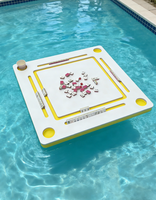 Table de Mahjong Flottante pour Jeux de Plein Air – Personnalisable en Couleur et Taille, Forme Vague – Tables de Mahjong, Dominos, Échecs et Poker