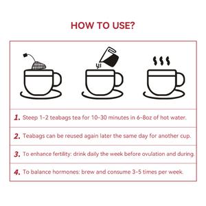 Té de Hierbas para la Salud del Útero Chinaherbs, Suplementos de Hierbas con Sabor para la Higiene Femenina, Fertilidad y Desintoxicación del Útero en Bolsitas de Té - Product Image 6