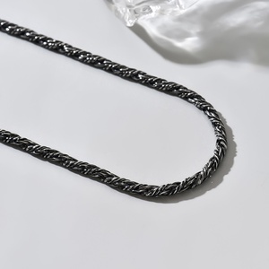 Collar Figaro de Acero Inoxidable TopGems, Joyería Bohemia con Cuerda Trenzada de Agua Dulce para Hombres y Mujeres, para Aniversarios, Cristianos - Product Image 1